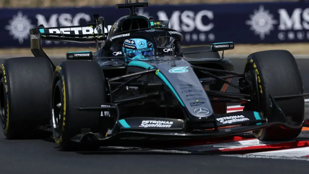Hamilton beats Leclerc to top spot during FP2 in Hungary