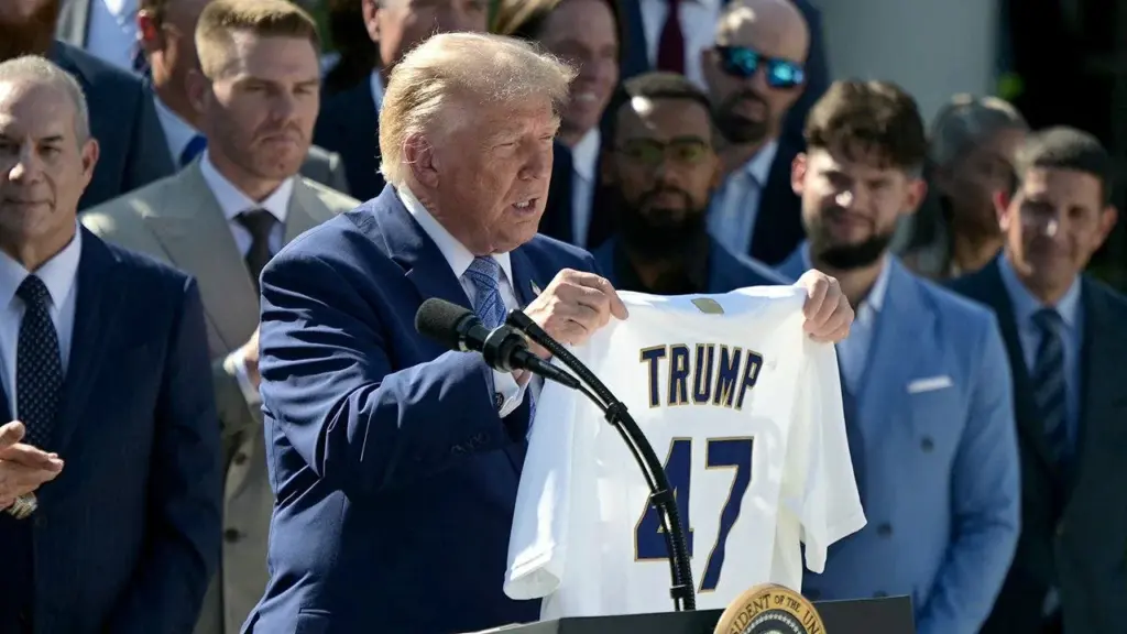Trump hails Dodgers at second White House visit: 'One of the great brands'