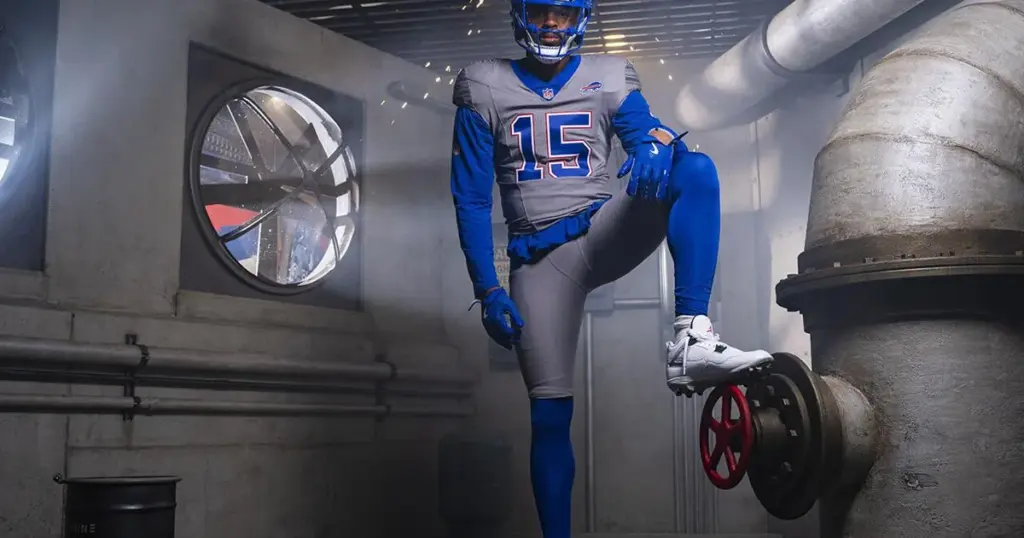 Buffalo Bills unveil new 'Nickel City' uniforms leading into the inaugural season of Highmark Stadium