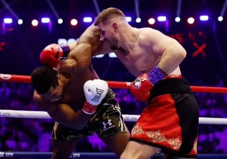 Kristian Prenga goes on the attack against Anthony Joshua.